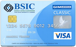 Carte BSIC VISA prépayée